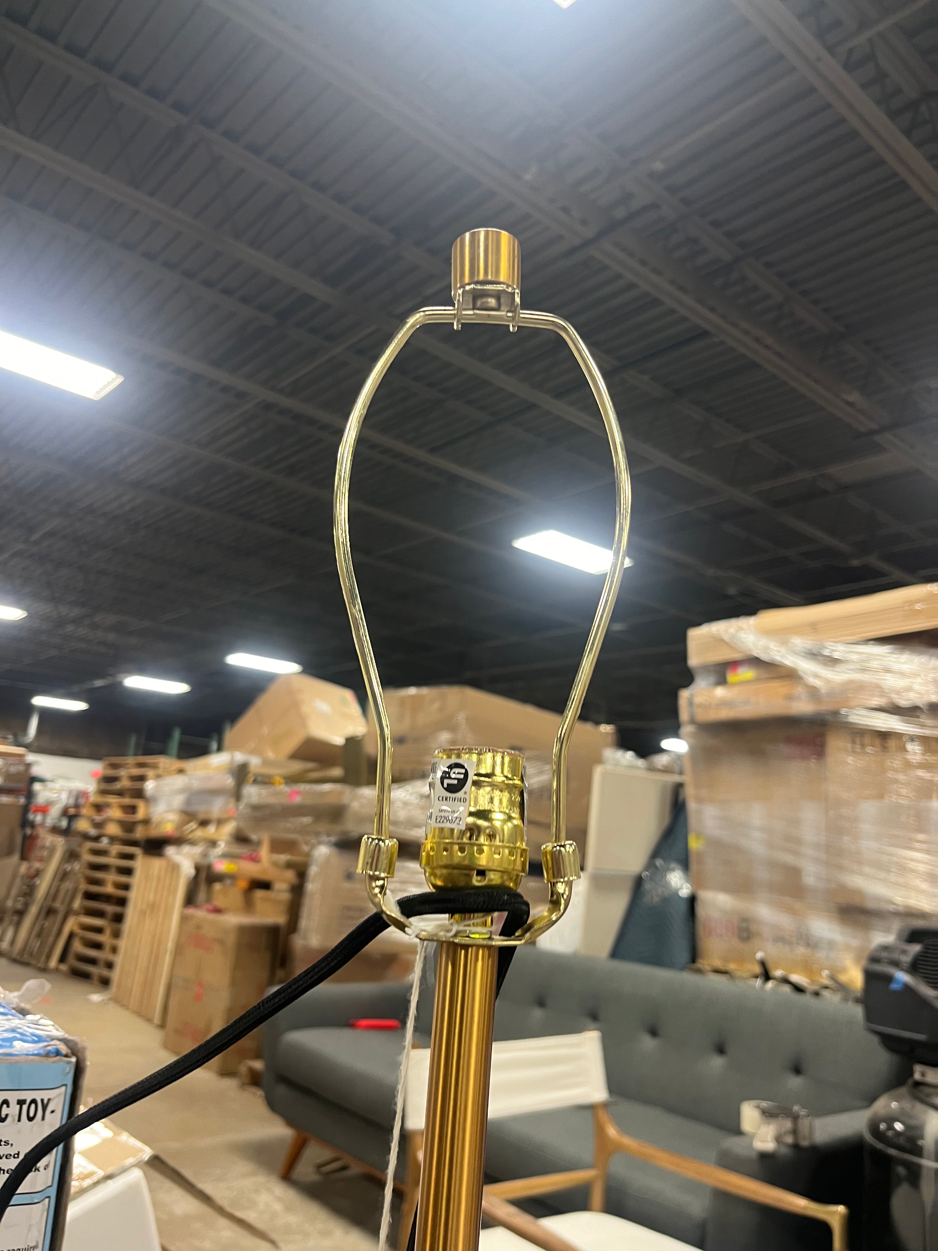 Jonesville Brass Gold Traditional Floor Lamp