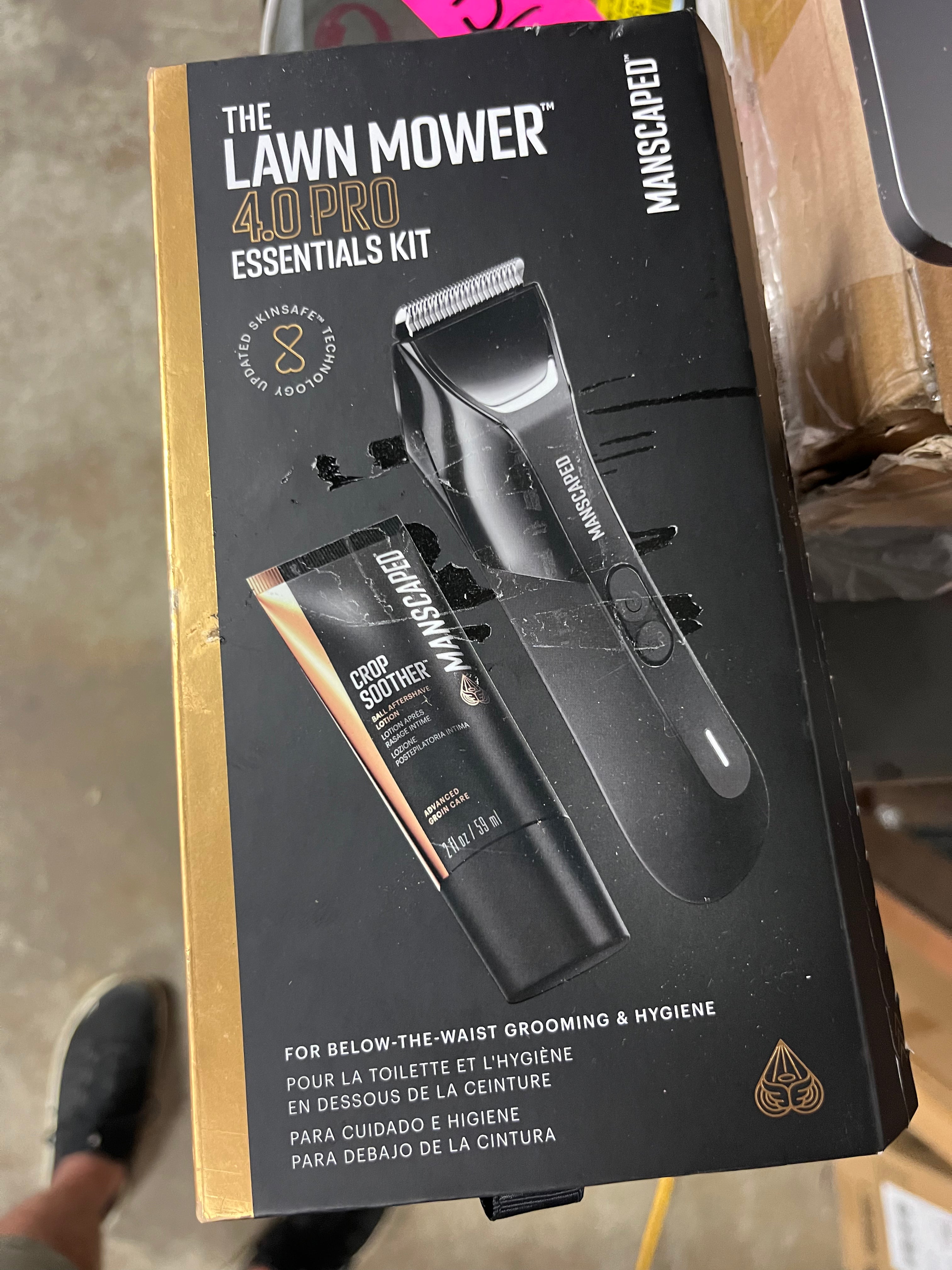 The Lawn Mower PRO - Groin & Body Hair Trimmer, Trimmer Blade, Waterproof Wet/Dry Groomer, USB-C & Wireless Charging Compatible, Men’s Ball Shaver with Travel Lock