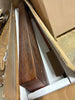 Fireplace Mantel - Solid Wood Wall Mounted Floating Shelf (Weathered Brown)