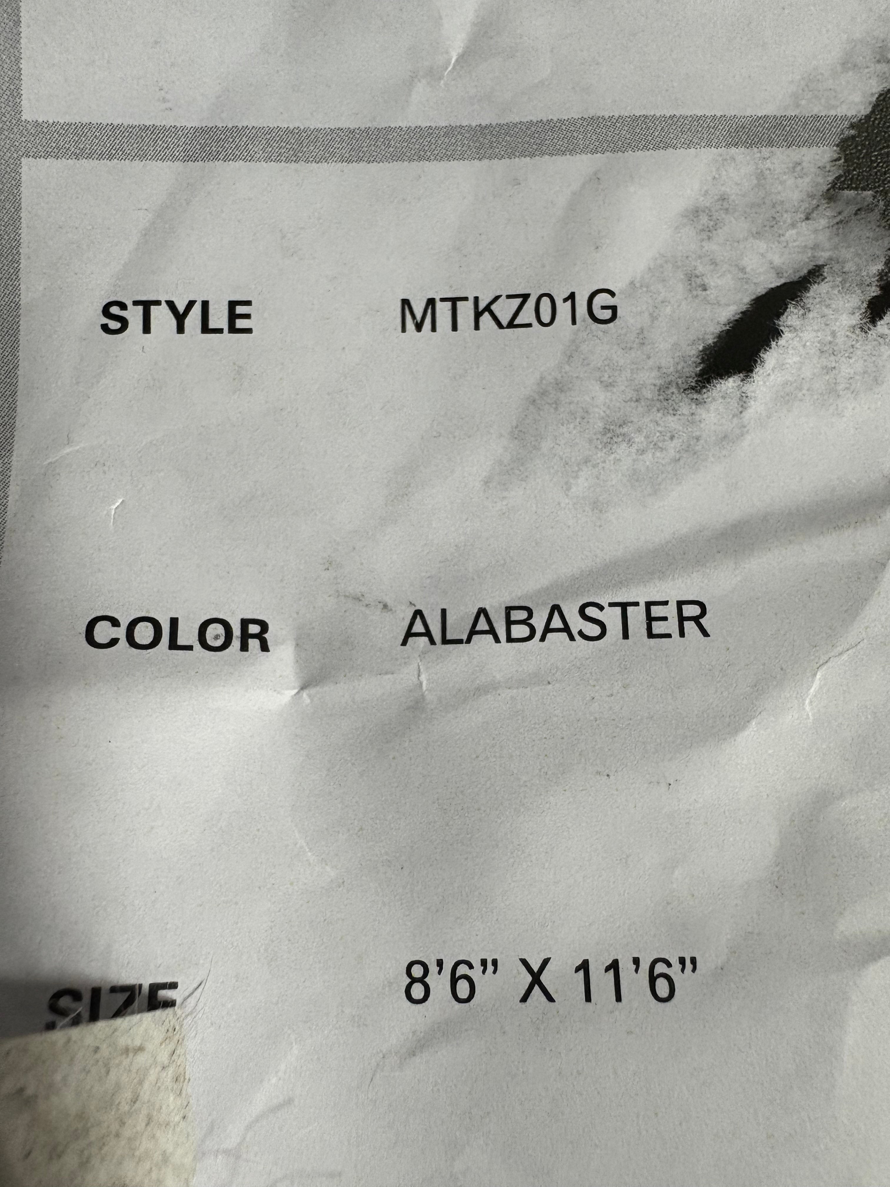 Arrel Speckled Wool-Blend Alabaster Indoor/Outdoor Patio Rug 8'6" x 11'6"