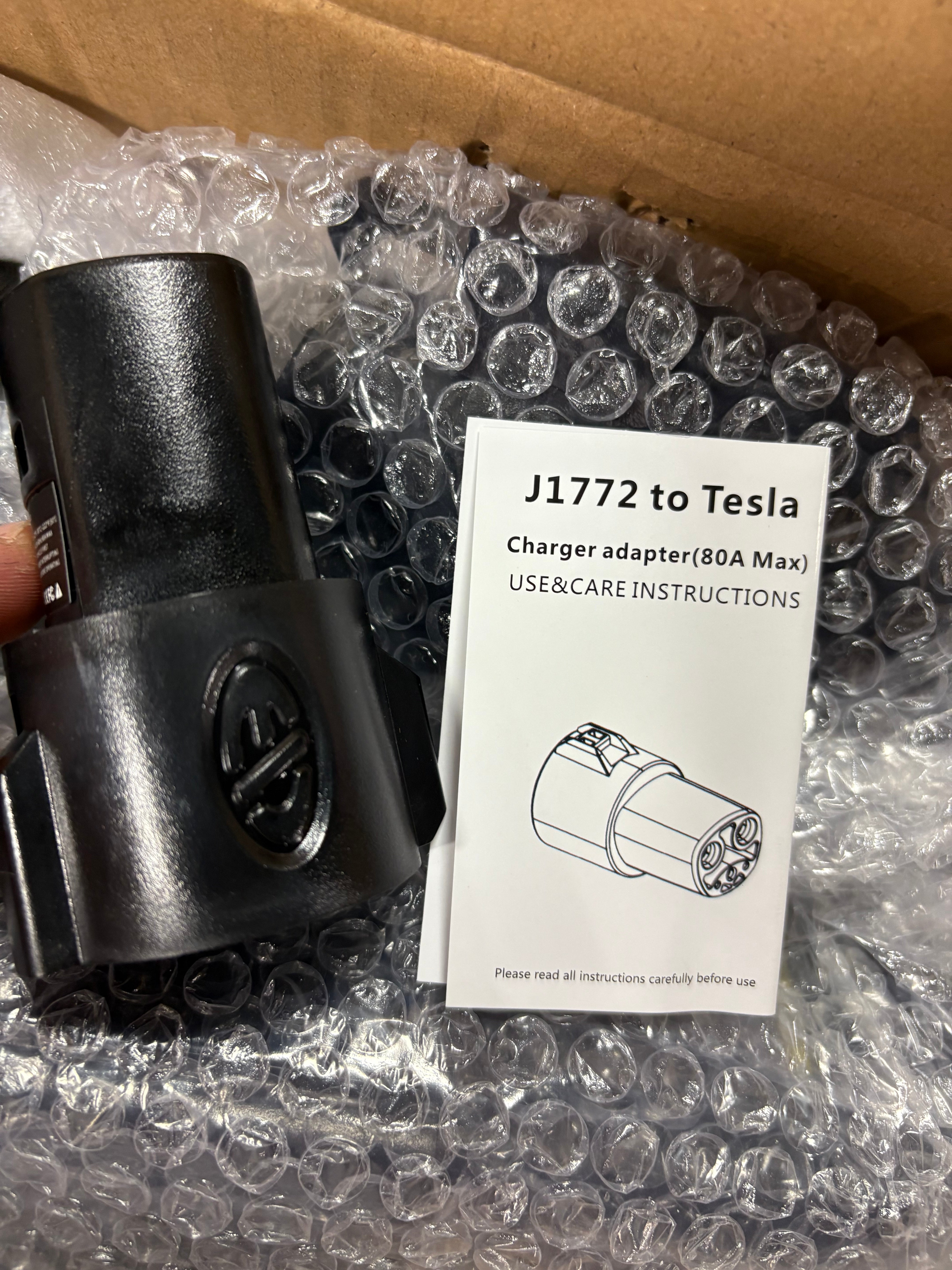 Universal Portable Level 2 EV Charger 32Amp 240V Electric Car Charger for All North American EVs Includes J1772 and Tesla, 25FT EV Charging Cable with NEMA 14-50 Plug (with Tesla Adapter)