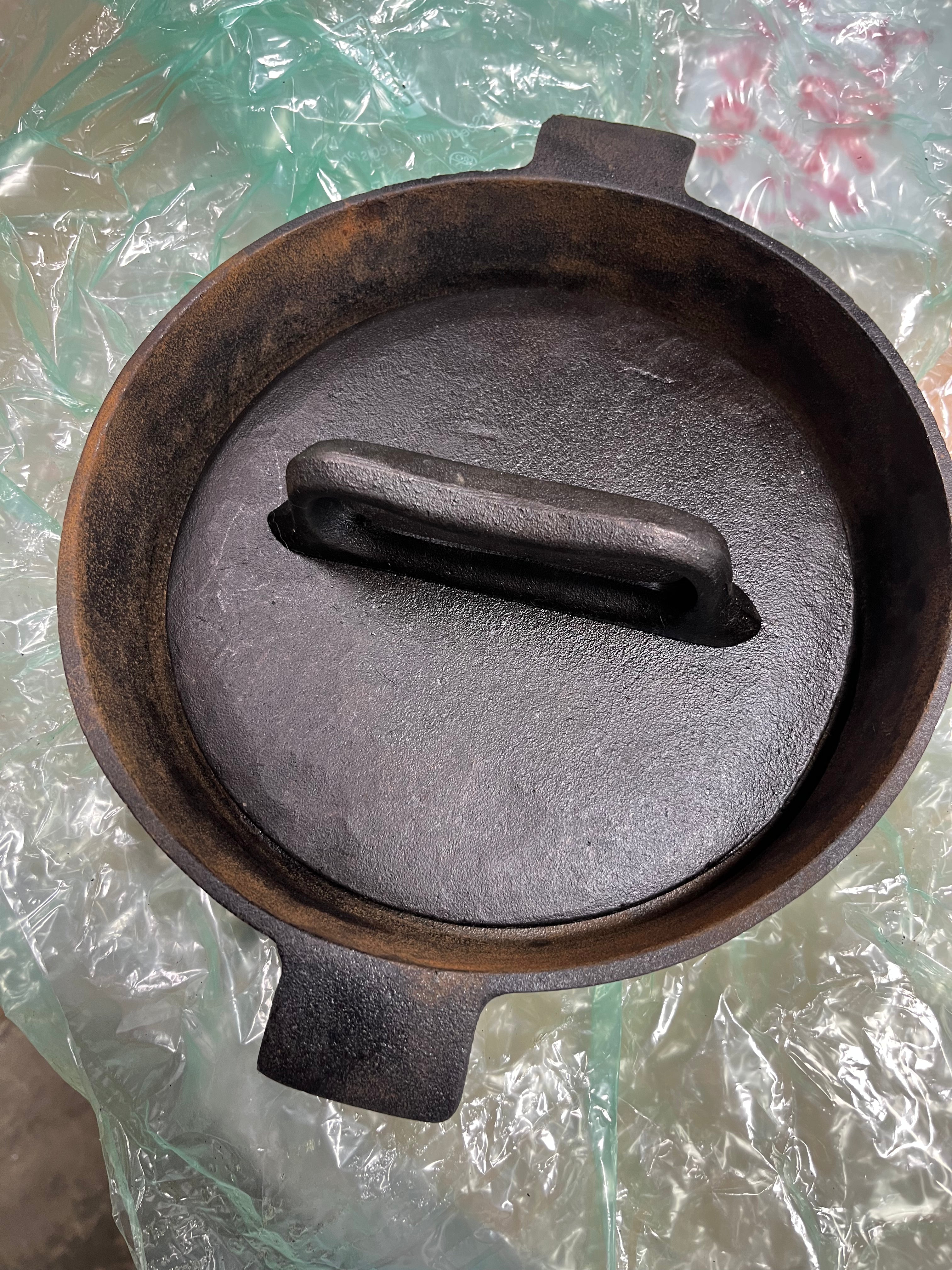 Cast Iron Grill Pan with Press Lid