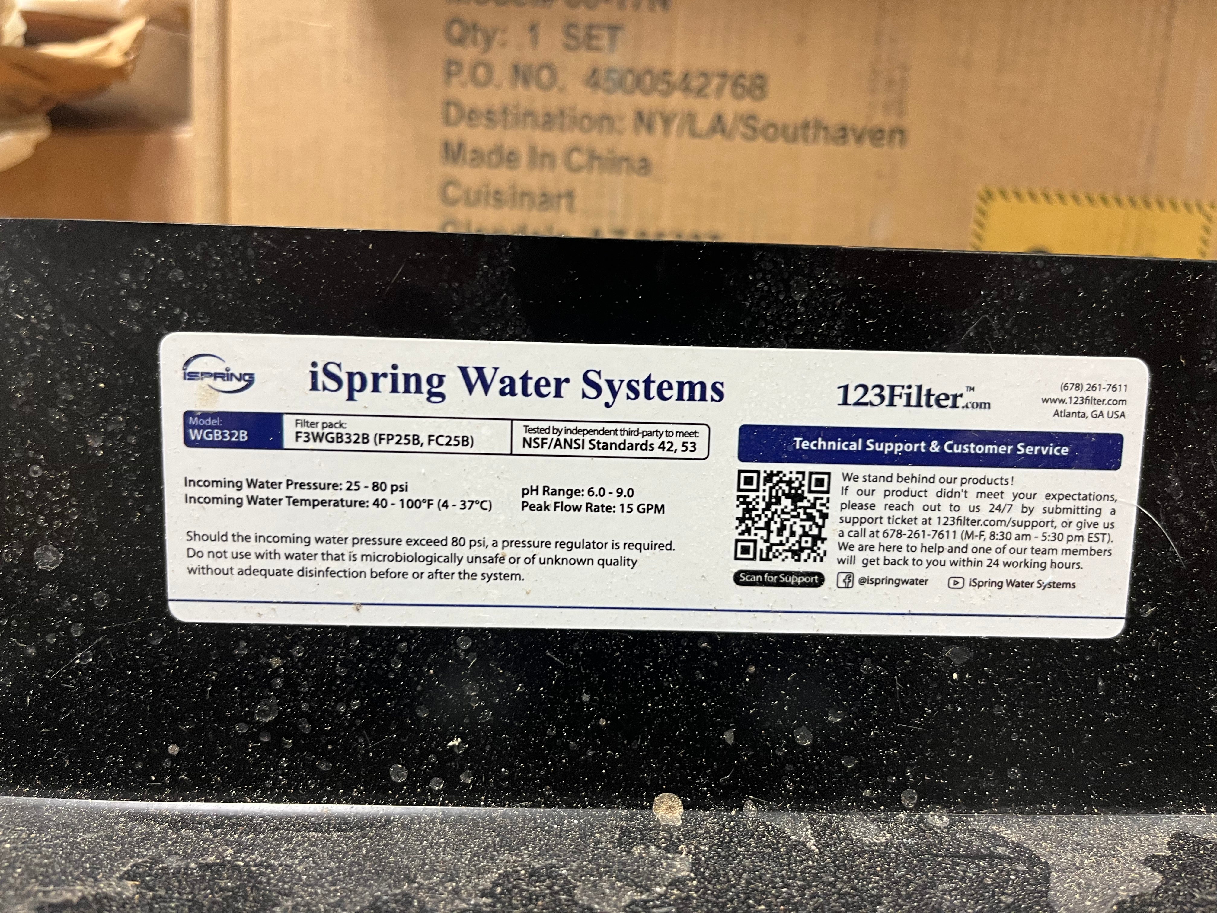 3-Stage Whole House Water Filtration System w/ Iron & Manganese Reducing Filter w/ Push-Fit Stainless Steel Hose