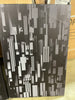 Black 3D Geometric Background On Canvas Print