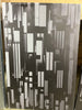 Black 3D Geometric Background On Canvas Print