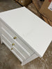 Wrentham Beadboard Farmhouse 3 Drawer Nightstand White