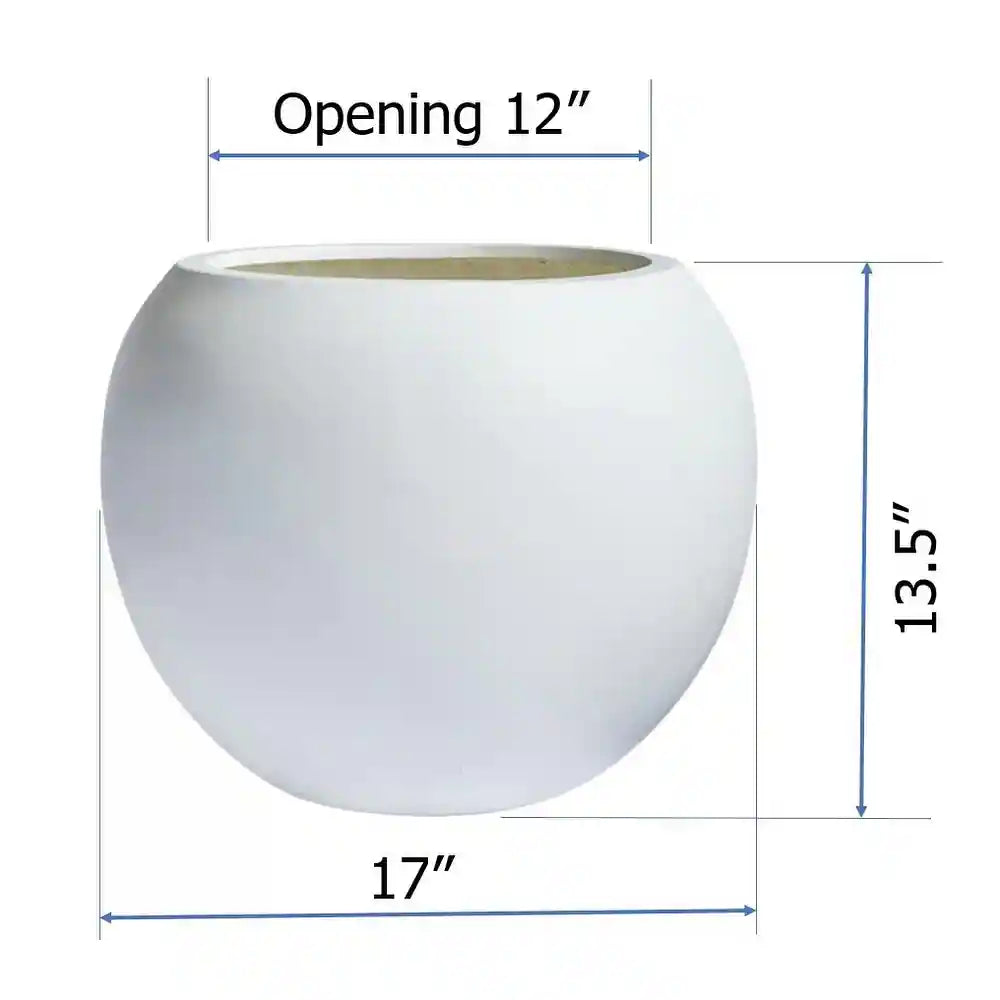 dreampatio riverside fiberstone modern sphere planter for indoor/outdoor Riverside Fiberstone Modern Sphere Planter for Indoor/Outdoor – Salvage & Co Indy