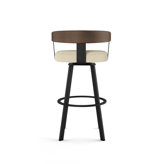 Boucle Swivel Bar Stool