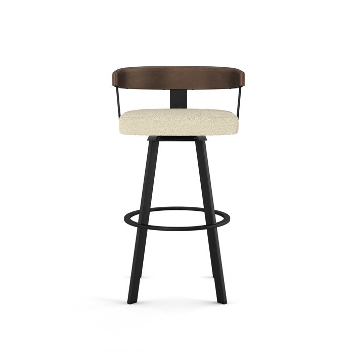 Boucle Swivel Bar Stool