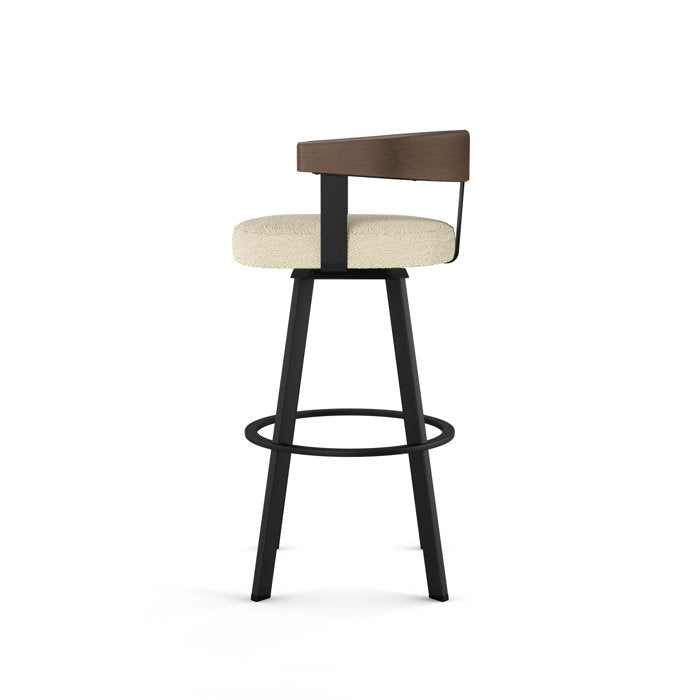 Boucle Swivel Bar Stool