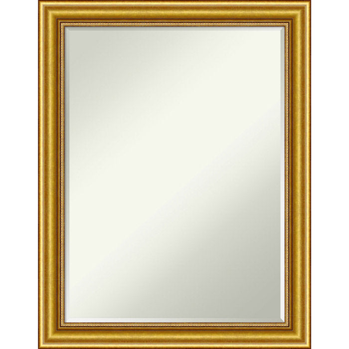 Drewie Rectangle Wood Wall Mirror