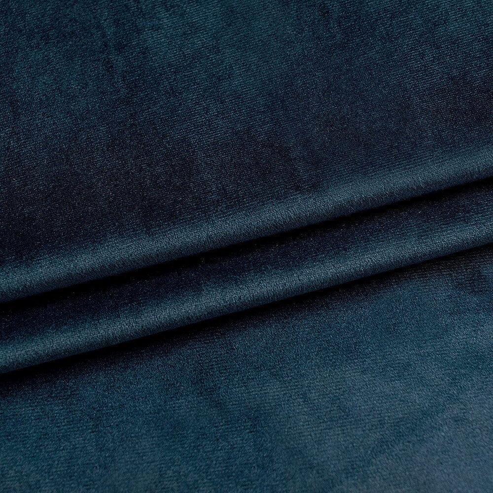 Boho Velvet Handmade Tassel Curtain Room Darkening Thermal Insulated Window Curtains - Peacock Blue