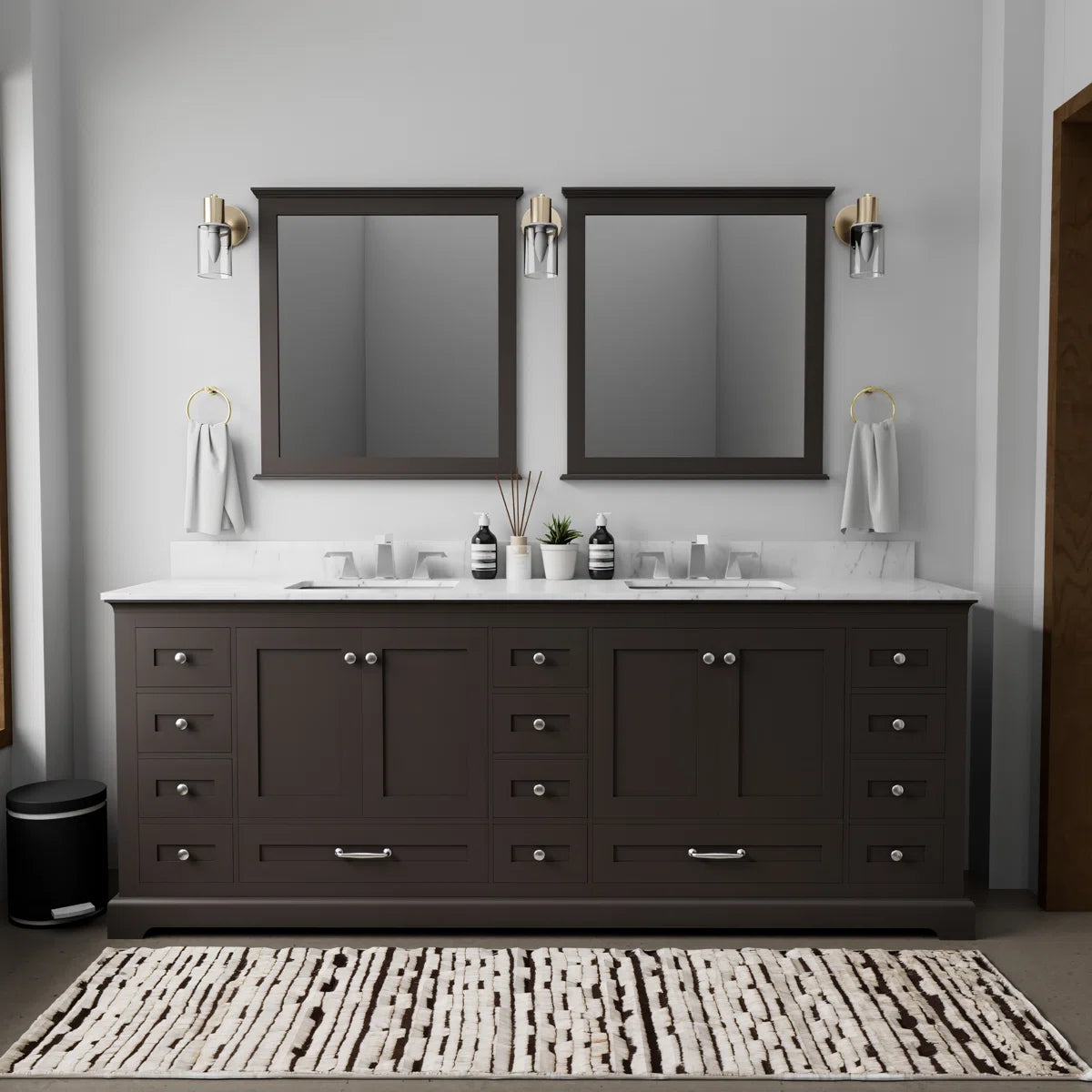 84" W x 22" D - Dukes Double Bath Vanity SHOWROOM ITEM