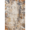 Dunigan Abstract Machine Woven Polypropylene Area Rug in Blue/Beige/Gray - 1'11 x 3'3