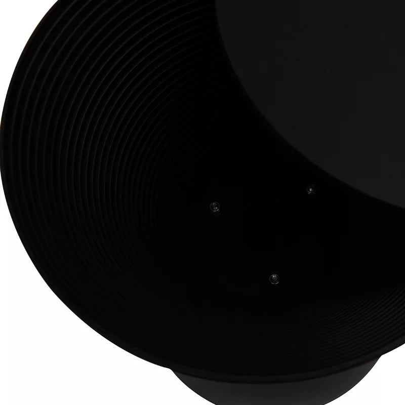 Black Durant Drum End Table
