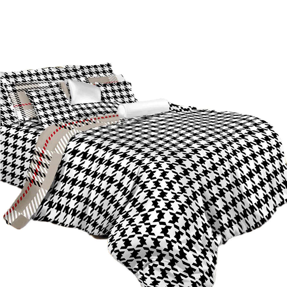 Duvet and Quilt Cover 6-piece Set Luxury Cotton Bedding by Dolce Mela - King (no further discounts)