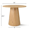 Dwen Modern Round Pedestal Dining Table Top