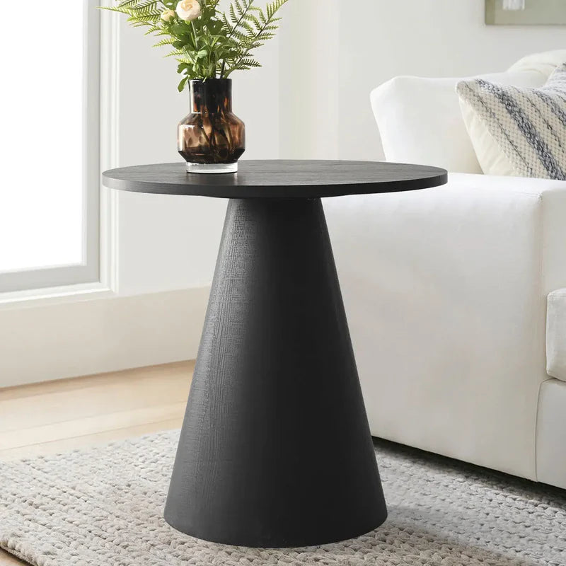 Wooden Black Side Table Base