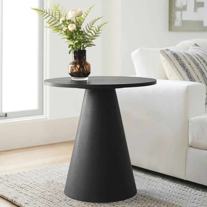 Wooden Black Side Table Base