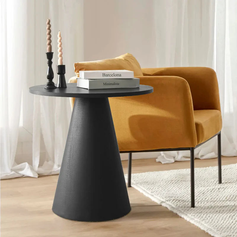 Wooden Black Side Table Base