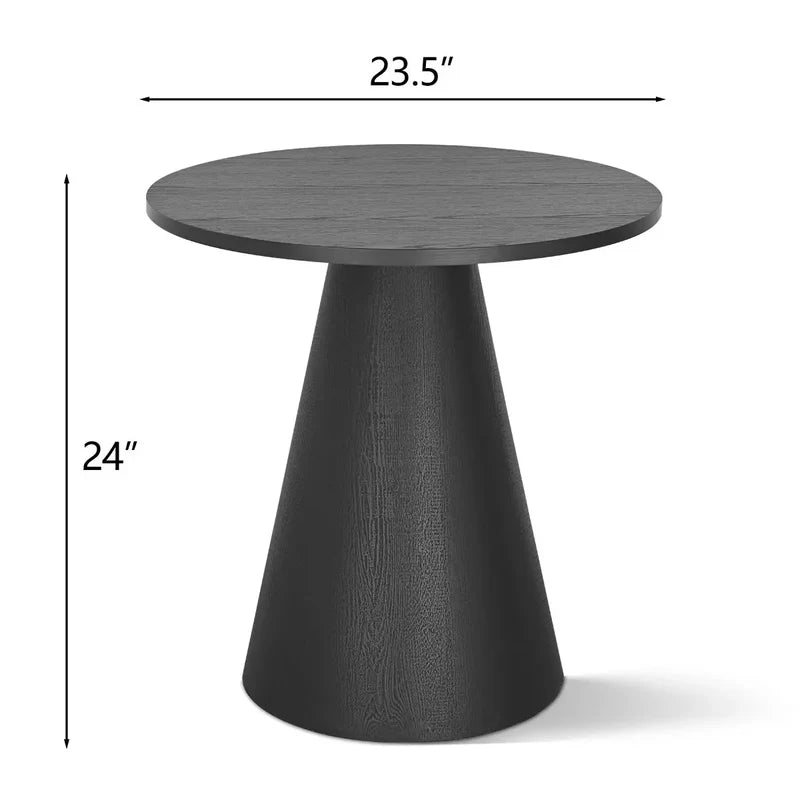 Wooden Black Side Table Base