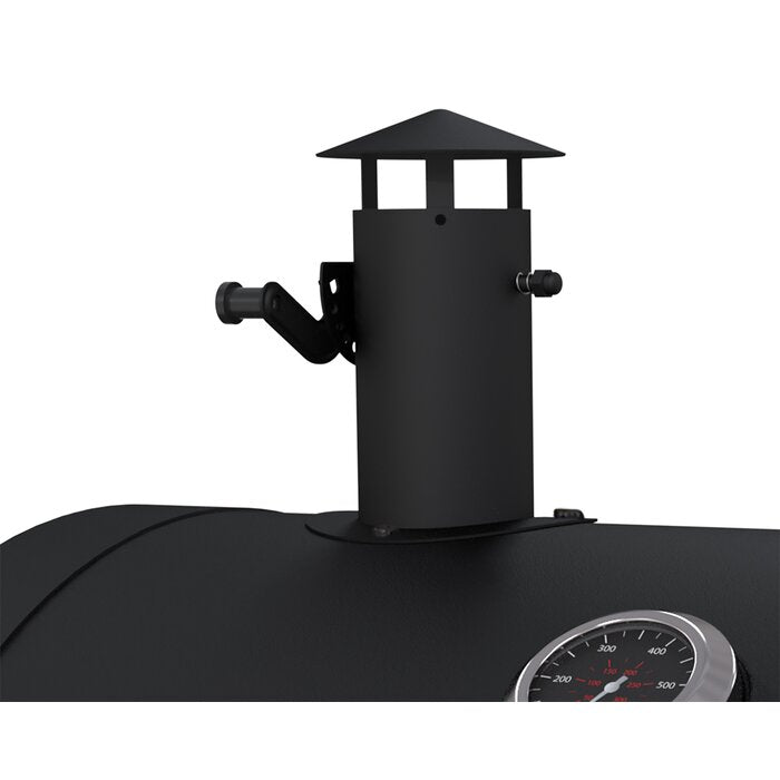 Barrel Charcoal Grill with Side Shelves