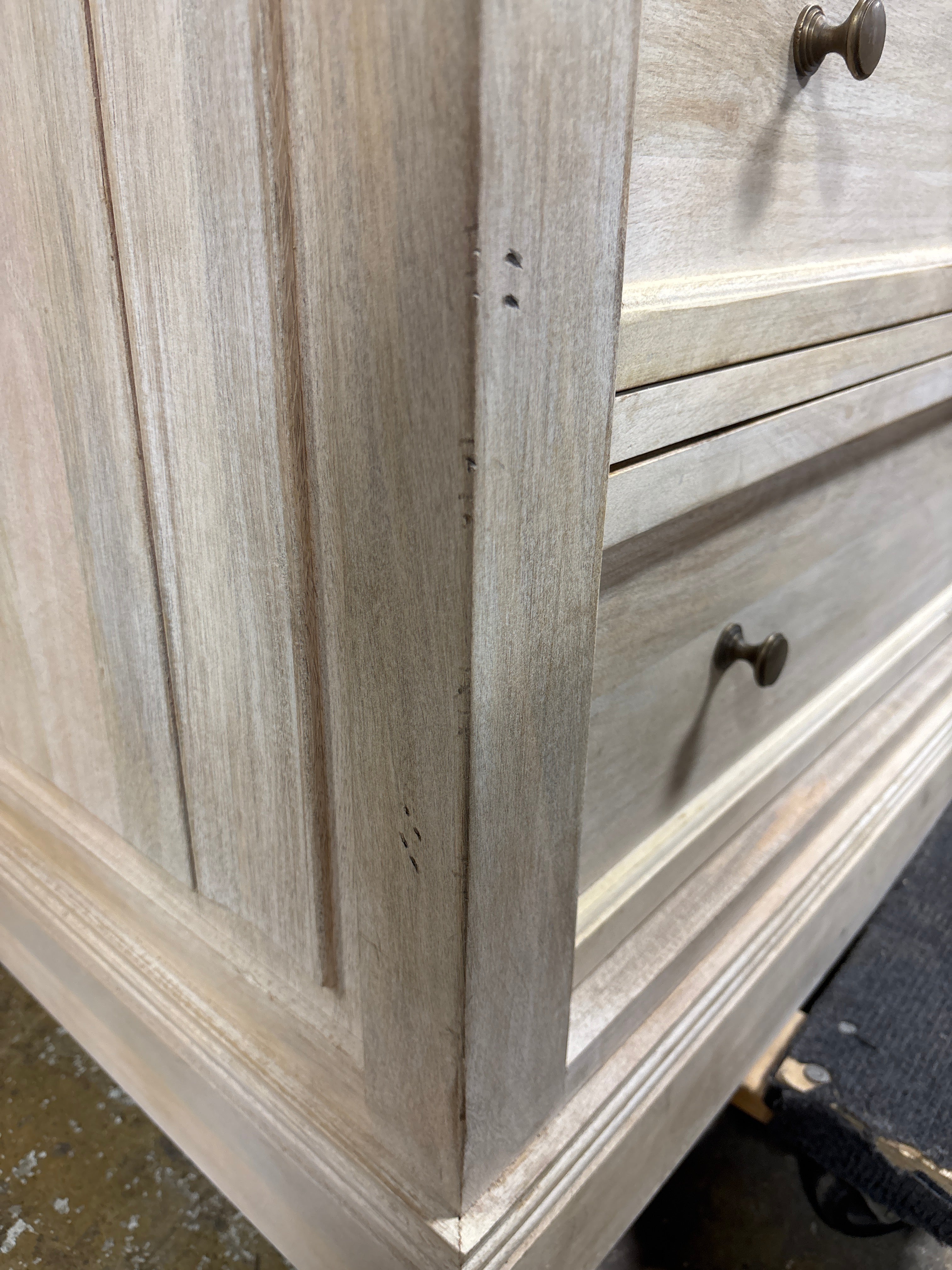 70" Adelaide 9-Drawer Dresser - White Wash SHOWROOM ITEM