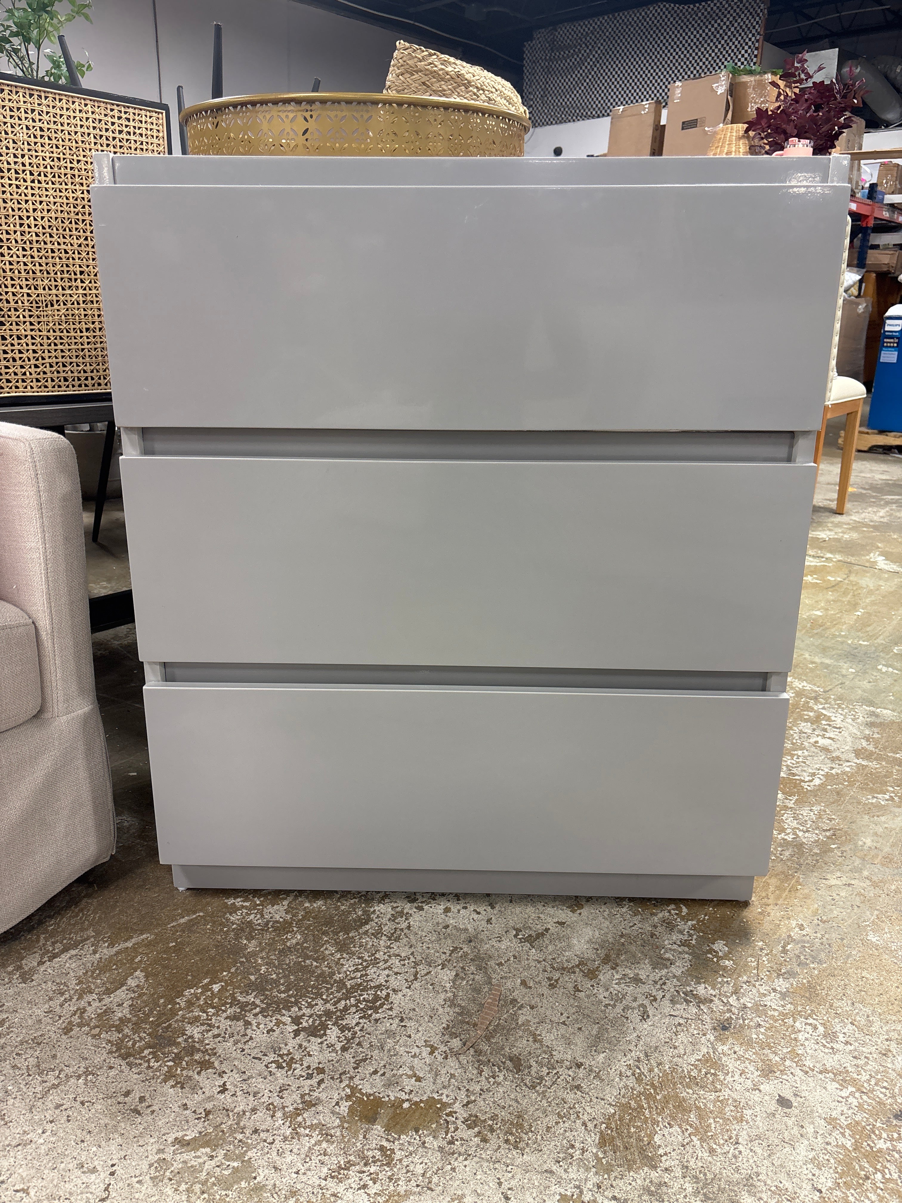 Fresca Lazzaro 30" Gray Bathroom Vanity Base Cabinet without Top SHOWROOM ITEM
