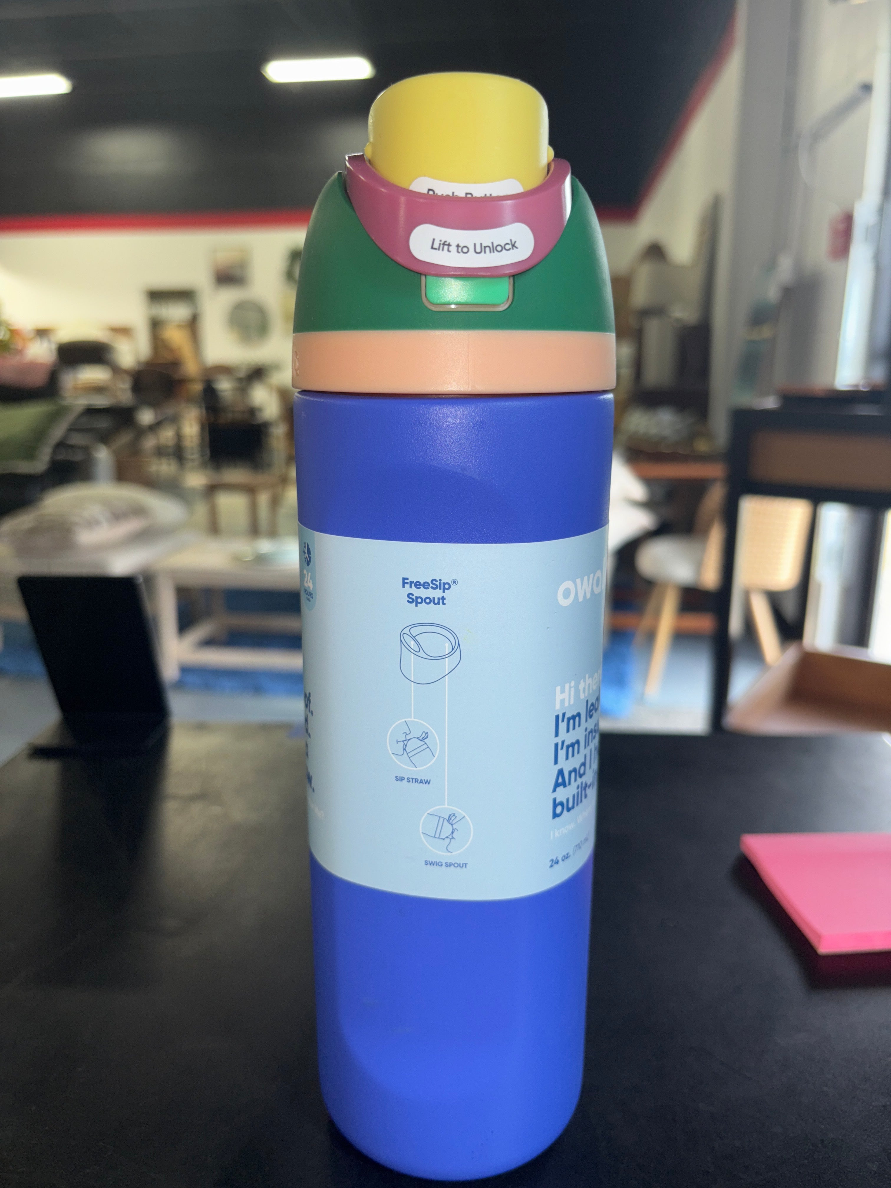 Owala 24oz FreeSip Stainless Steel Water Bottle - Teen Spirit SHOWROOM ITEM
