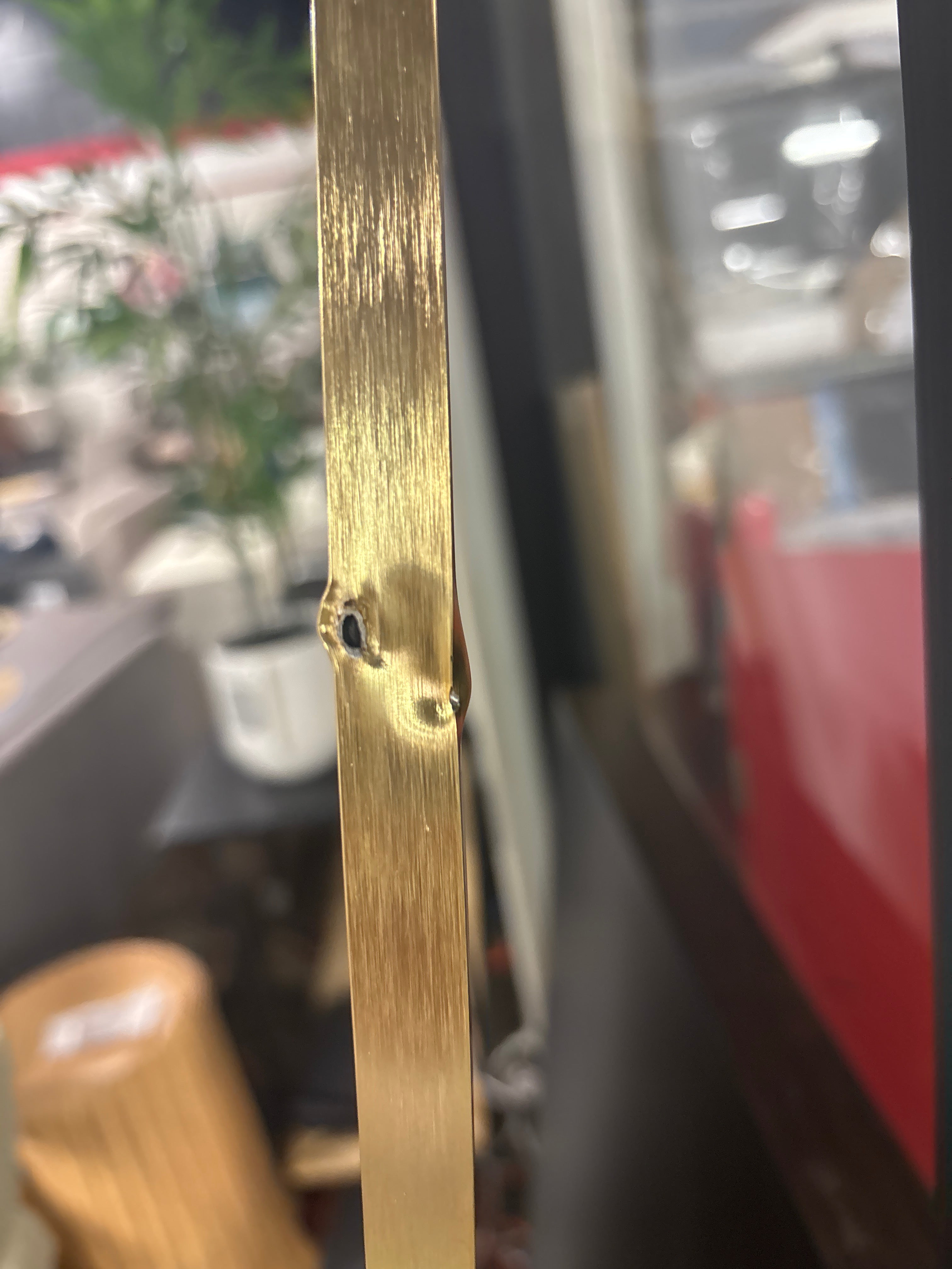 Metal Arch Mirror - Gold SHOWROOM ITEM