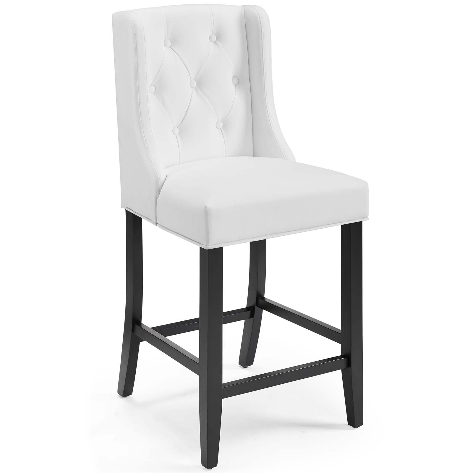 BARONET TUFTED BUTTON FAUX LEATHER COUNTER STOOL