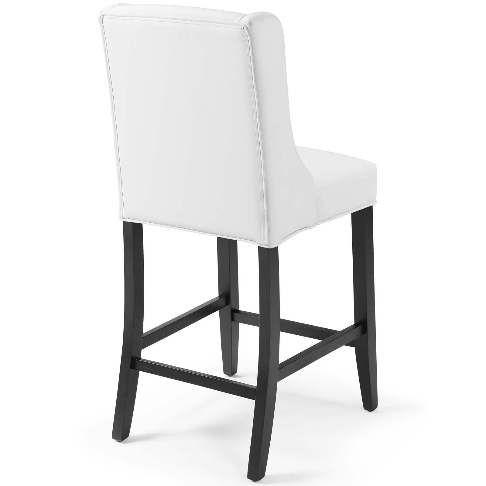 BARONET TUFTED BUTTON FAUX LEATHER COUNTER STOOL
