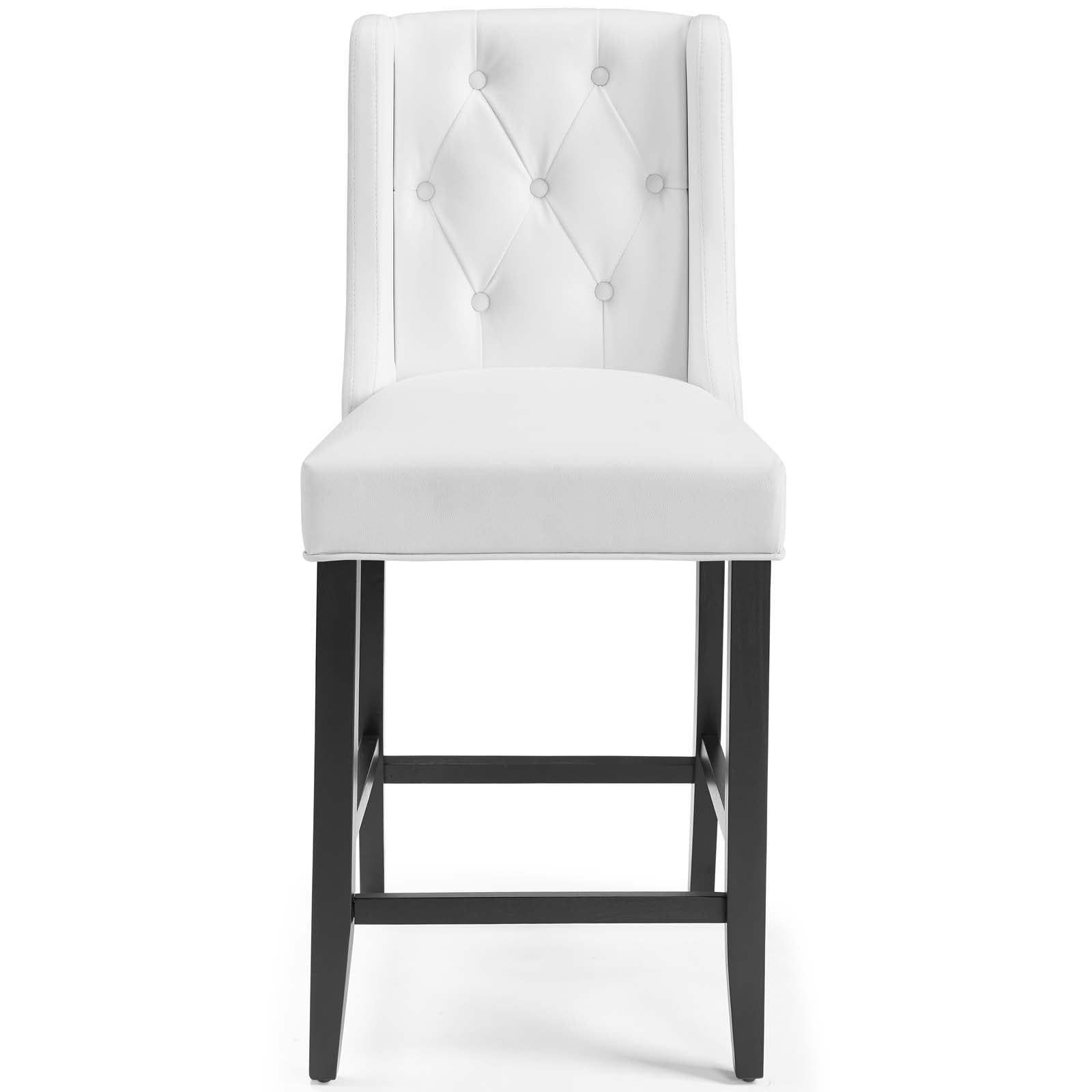 BARONET TUFTED BUTTON FAUX LEATHER COUNTER STOOL