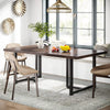 Rustic Brown/Black Eastway Dining Table