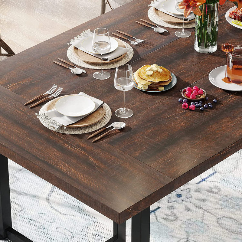 Rustic Brown/Black Eastway Dining Table