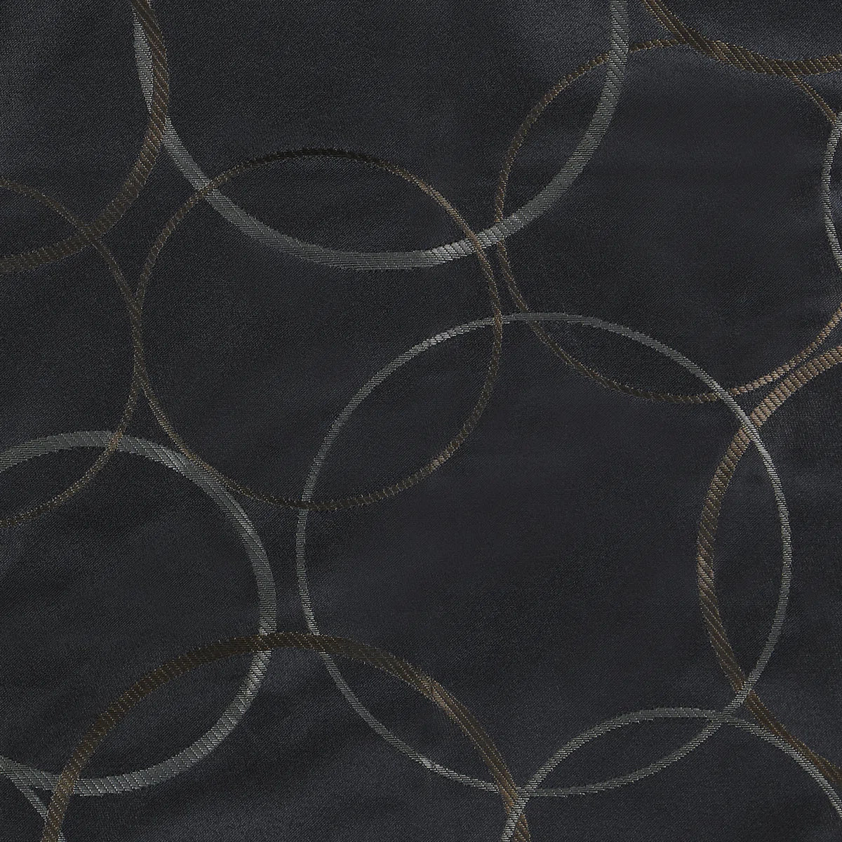 Meridian Geometric 100% Blackout Thermaback Grommet Window Curtain Panel