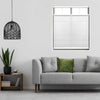 White EcoHome Cordless Semi-Sheer Light Filtering Top Down Bottom Up Cellular Shade