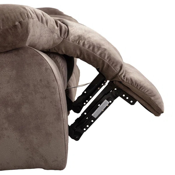 Wide Contemporary and Overstuffed Manual Reclining Sofa with Wide Backrest