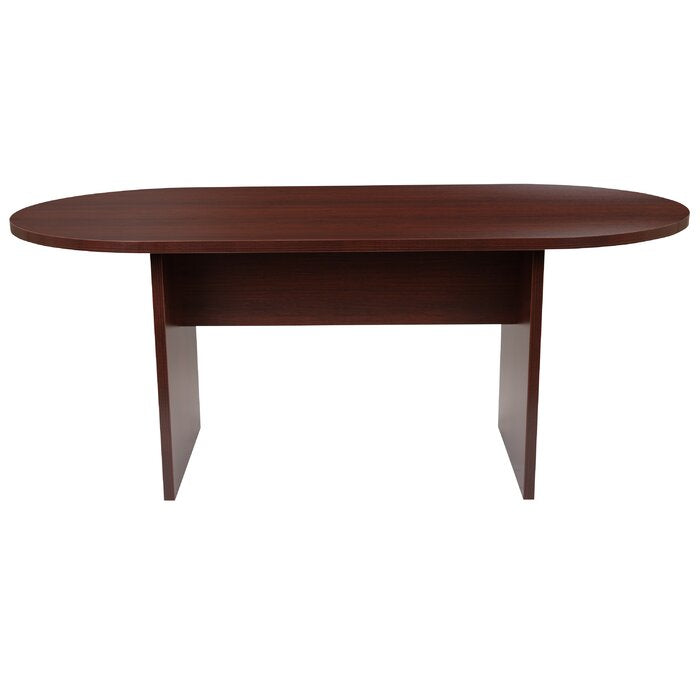 Mahogany Efrem 6 Foot (72 inch) Classic Oval Conference Table - Meeting Table