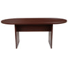 Mahogany Efrem 6 Foot (72 inch) Classic Oval Conference Table - Meeting Table