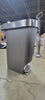 Slim Plastic Step Trash Can, Gray