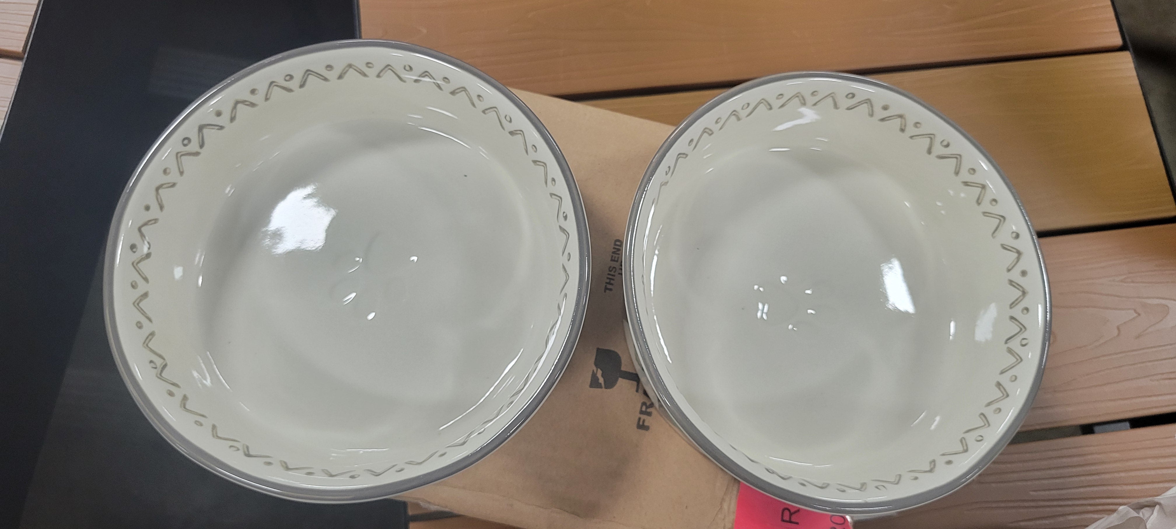 Fido's Diner Organic Creamy Green Cat/dog Bowl - Set of 2
