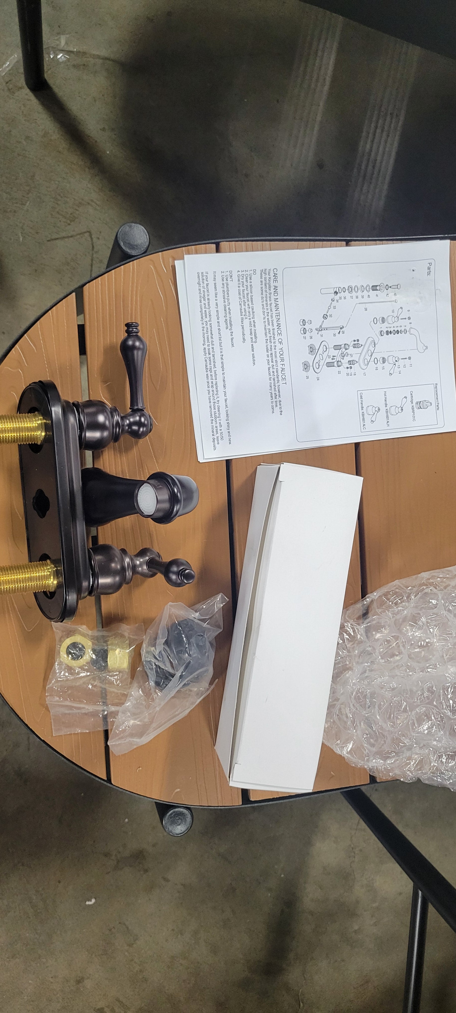 Restoration Centerset Bathroom Faucet with Pop-Up Drain Assembly