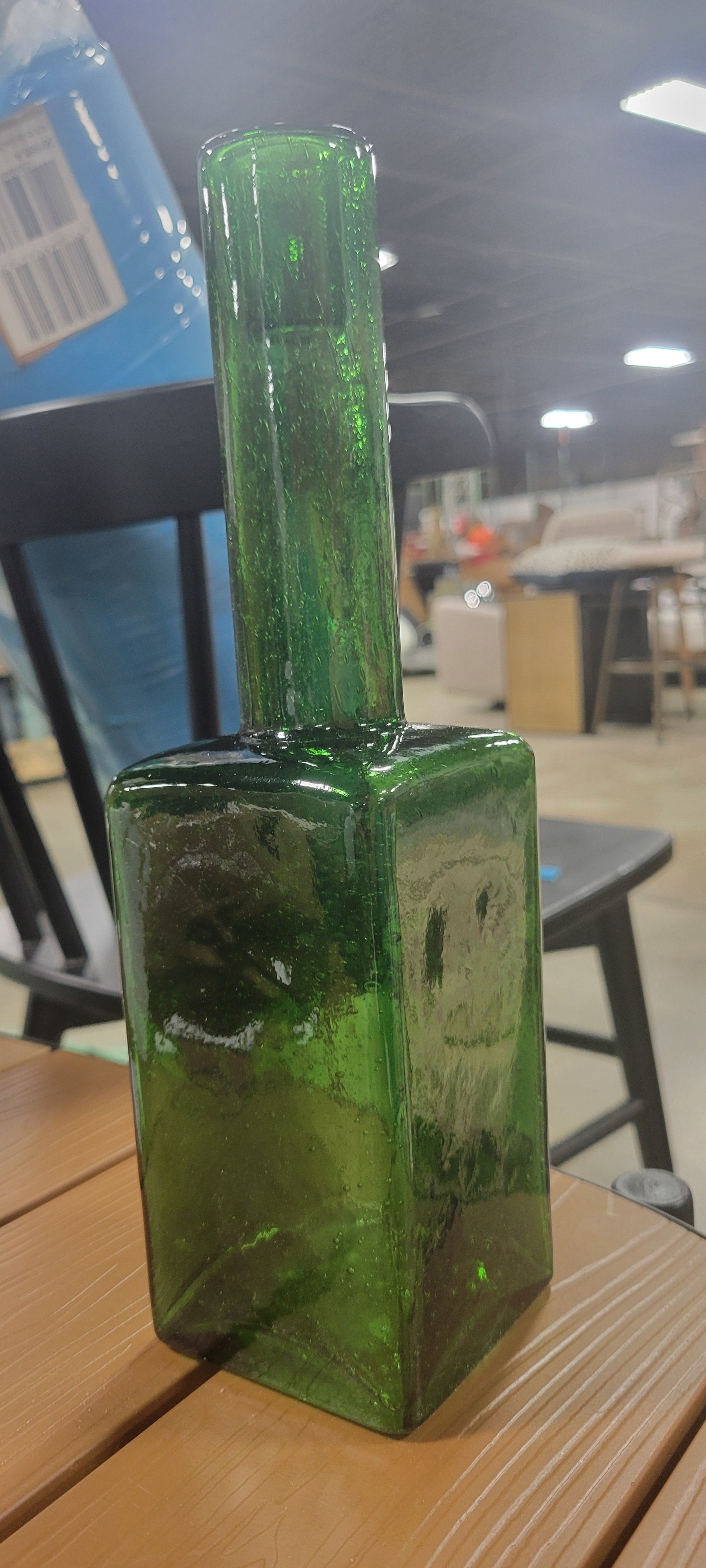 Candle Holder Alba Riffle Green