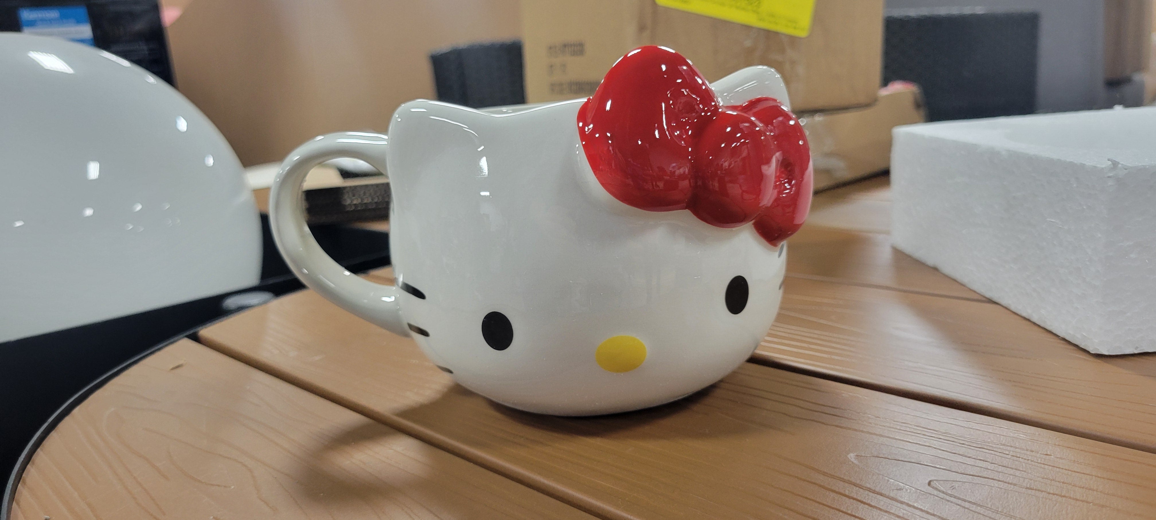 Hello Kitty Face Ceramic 3D Sculpted Mug