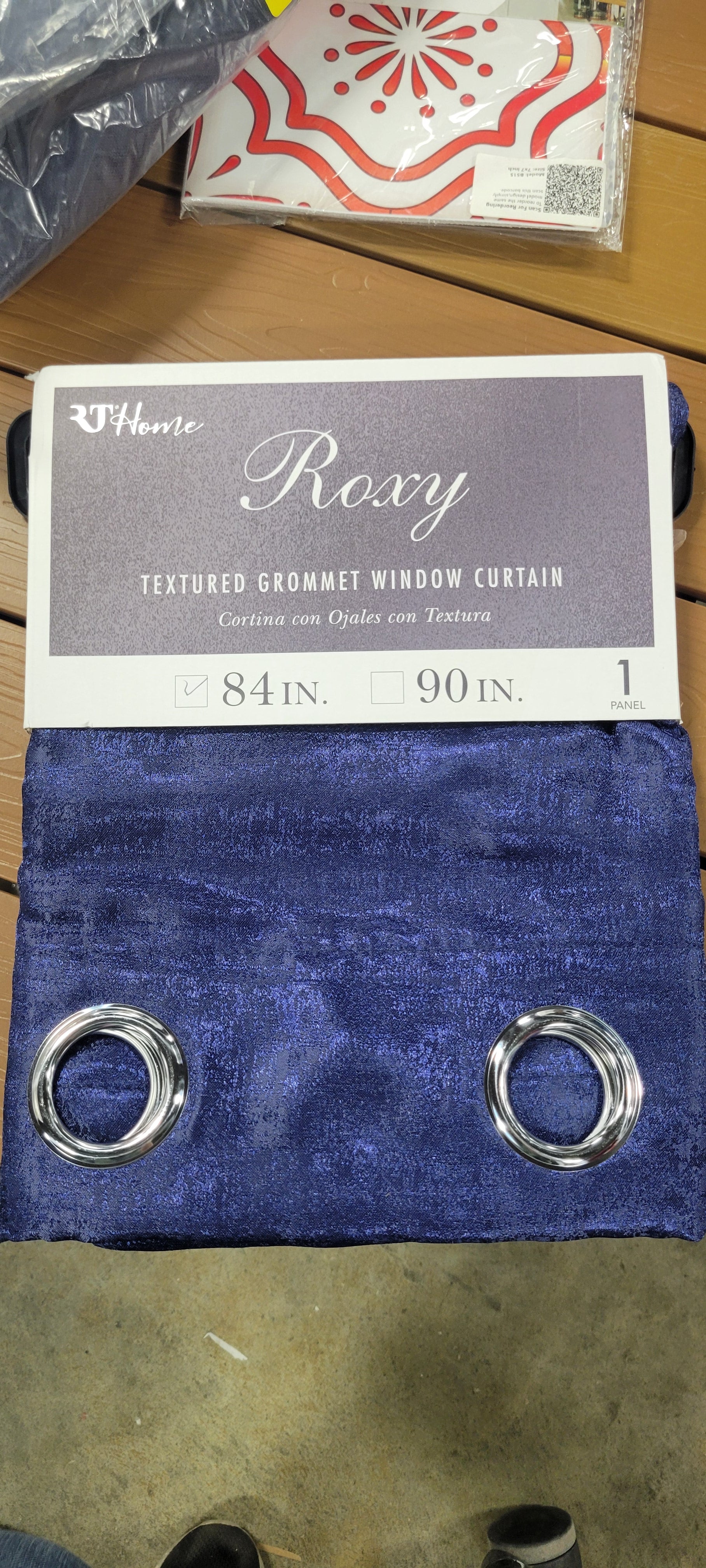 Roxy Two Tone Jacquard Grommet Single Panel