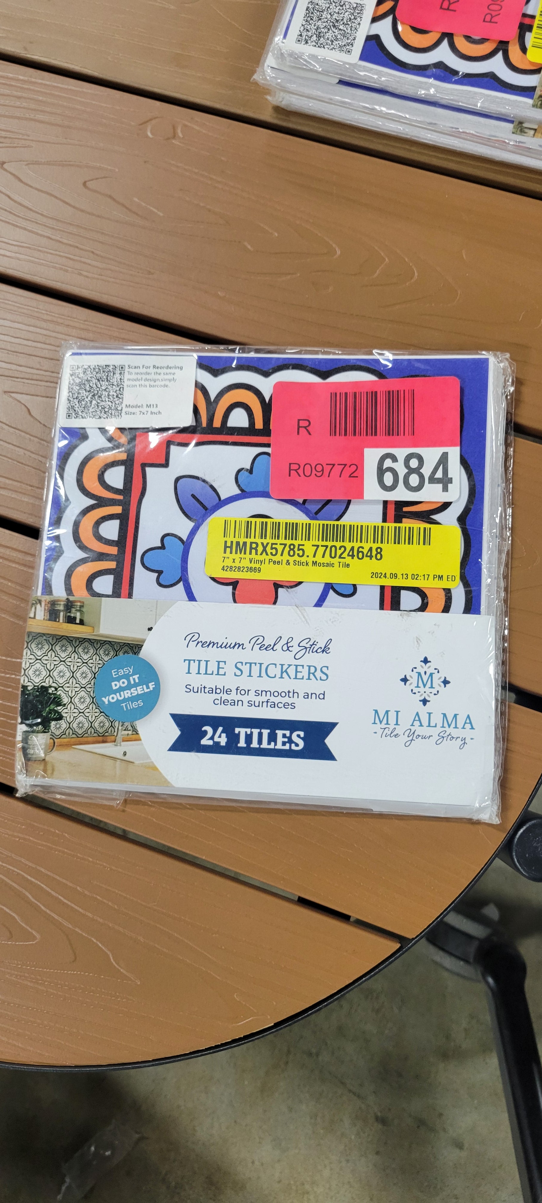 Colorful Backsplash Low-Maintenance Wall Tiles Easy to Install Stickers