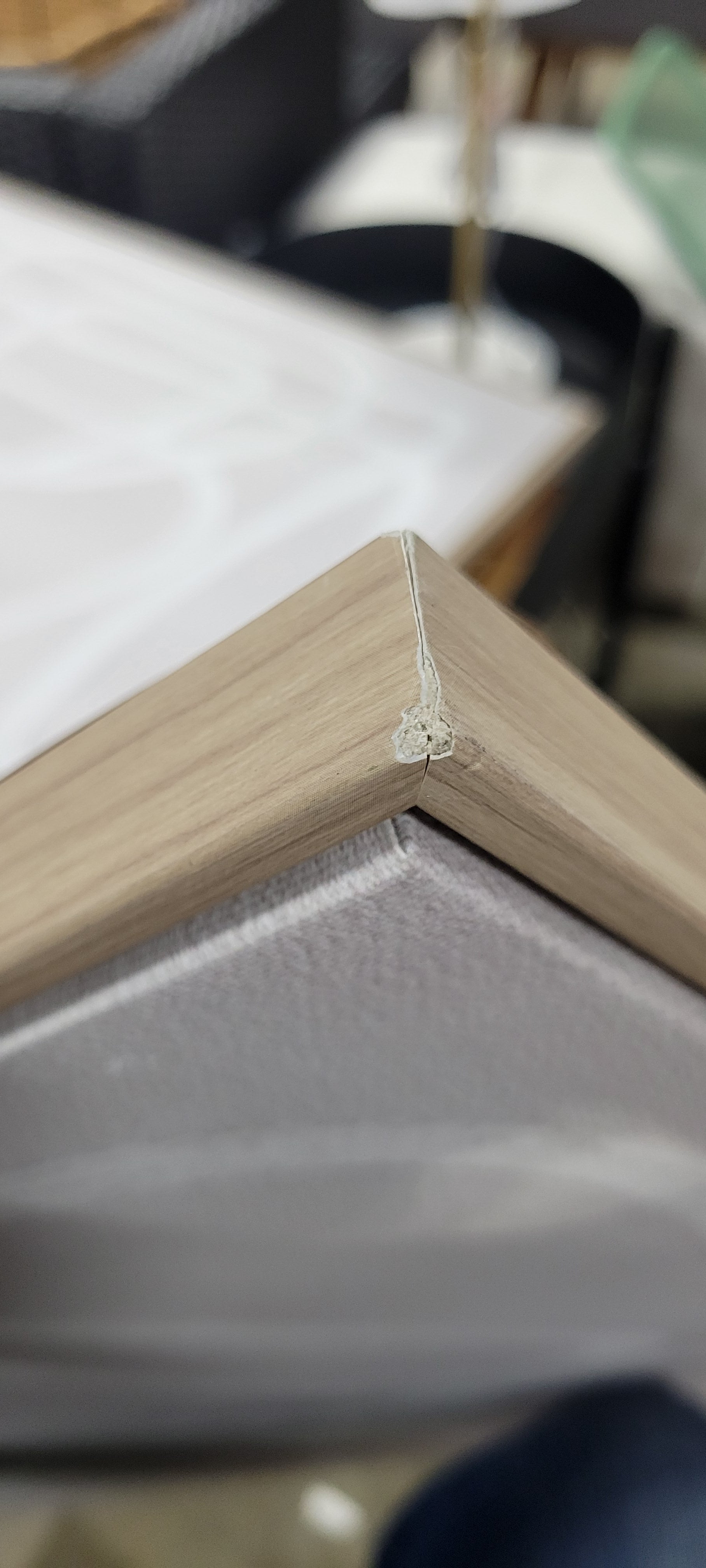 Line Drawing Wall Canvases Gray/White