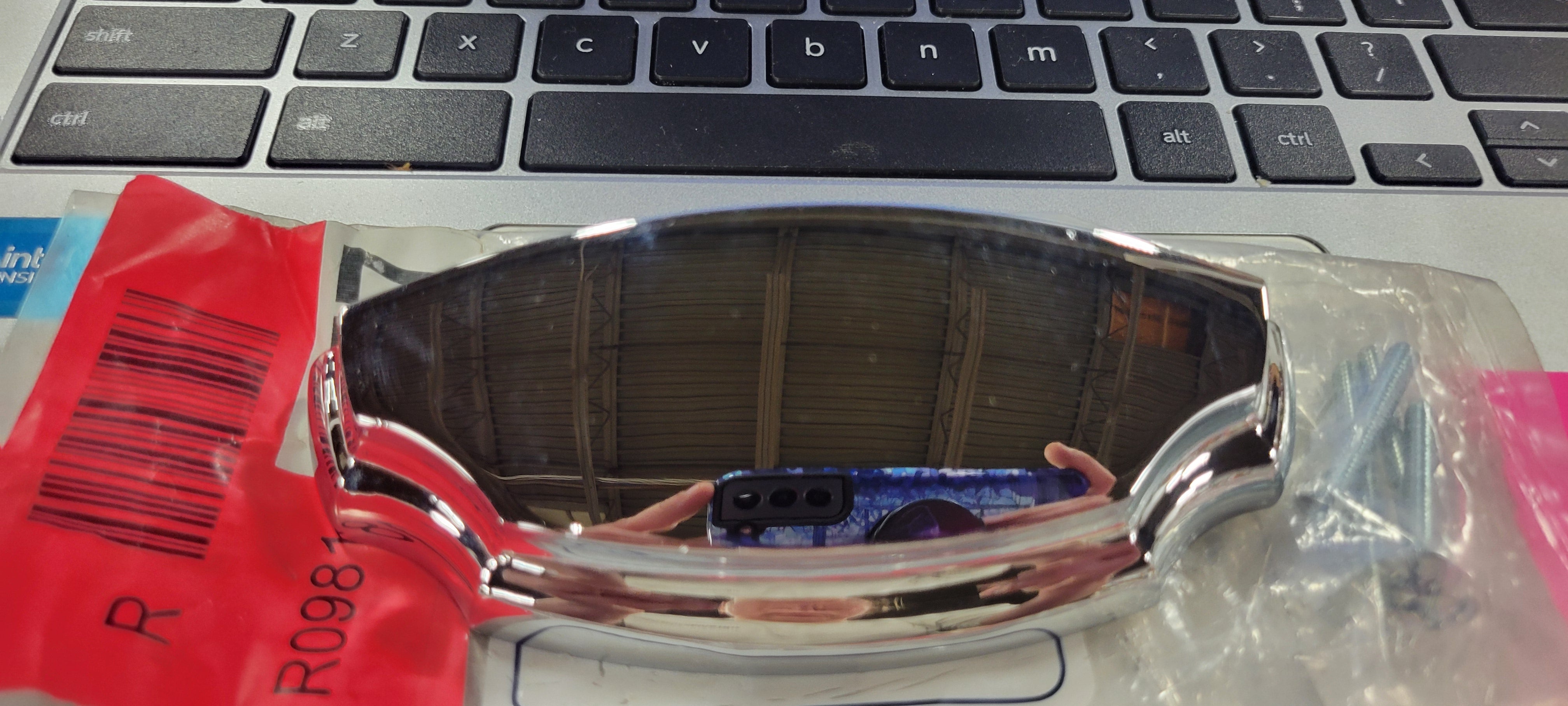 Veranda Chrome Dual Mount Arch Cup Drawer Pulls - Set of 2