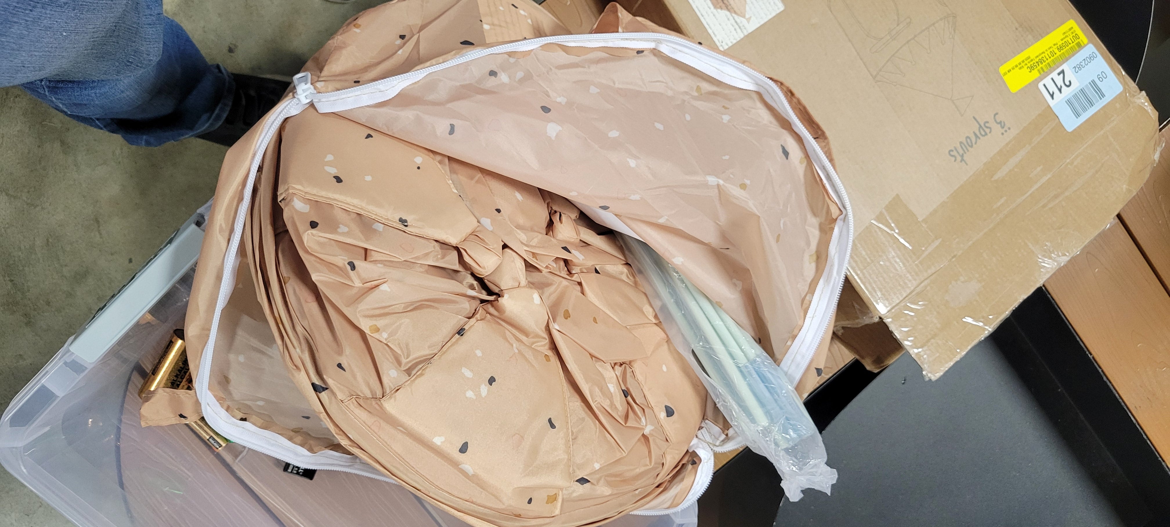 Terrazzo Clay Recycled Fabric Play Tent